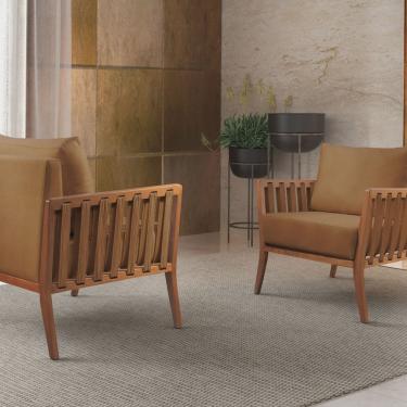 Imagem de Poltrona Decorativa Madeira Maciça Helena