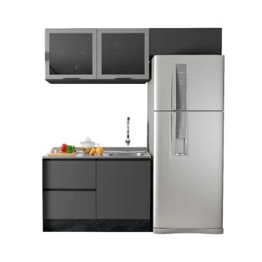 Imagem de Cozinha Modulada Etna 3 Peças para Pia 4 Portas Poliman Móveis