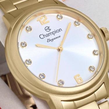 Imagem de Relogio feminino champion com pedrinhas no visor c/ nota fis