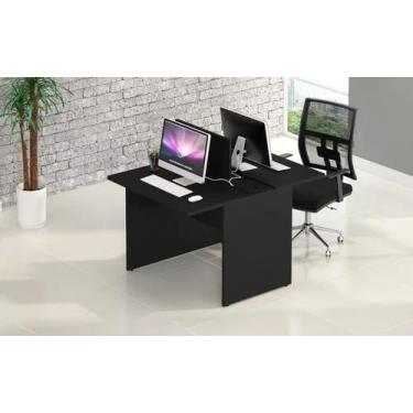 Imagem de Mesa Plataforma Estação Trabalho Para Escritório 2 Lugares - ATACADÃO 