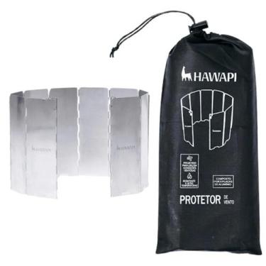Imagem de Protetor de Vento Para Fogareiro Camping 10 Chapas Alumínio - Hawapi