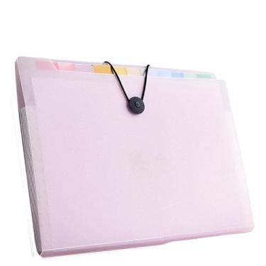 Imagem de Pasta para Documentos Grande Capacidade Conveniente(3 PECAS ROSA12 LAYERS)