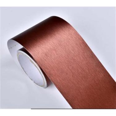 Imagem de Papel De Parede Espelho Ders Para Banheiro Peel And Stick Classroom Bulletin Board Ders Boho Paper For Classroom Trim Sets Marfim Preto, Rose Gold, 20 X 500cm