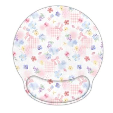 Imagem de AORTDES Mouse pad para jogos para laptop com suporte para descanso de pulso, tapete de mouse ergonômico de espuma de memória, base de borracha antiderrapante, almofada de mesa de trabalho para