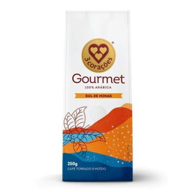 Imagem de Café Torrado Moído Sul de Minas 3 Corações Gourmet 250g, 250g