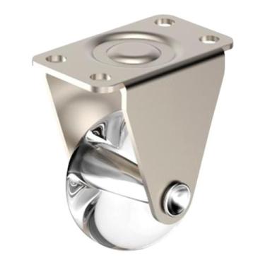 Imagem de Rodizio Roda Gel Silicone 35mm Fixo Placa Incolor Anti-risco - SOPRANO
