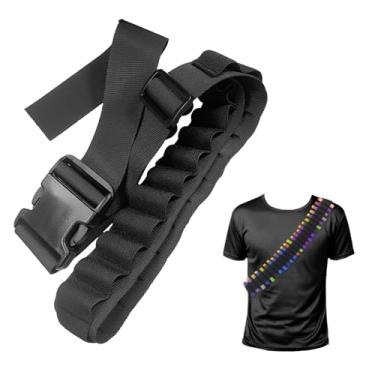 Imagem de BOROLA Cinto De Dardo Espuma Nylon Ajustável Com Fivela Liberação Rápida E 27 Furos Bala, Compatível Nerf Mega N-Strike Elite Series, Presentes Ideais Para Meninos Meninas, Brincadeira Ao Ar Livre (