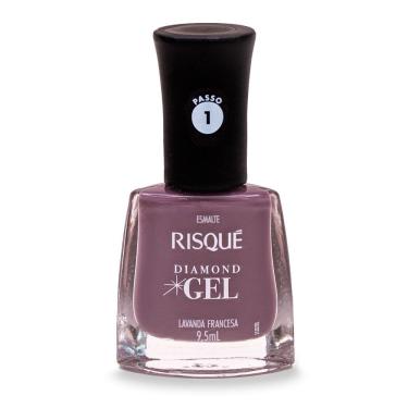 Imagem de Esmalte Risqué Diamond Gel Cor Lavanda Francesa 9,5ml