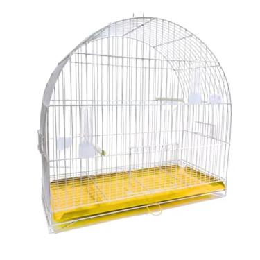 Imagem de Gaiola de Arame e Ferro com Arco Aramil para pássaros e passarinhos(Amarelo)