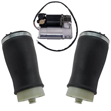 Imagem de TRQ Conjunto de kit de suspensão a ar traseira de 3 peças compatível com BMW X5 2001-2006 com pacote esportivo