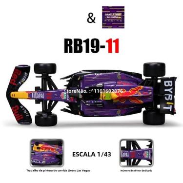 Imagem de 1:43 Escala Bburago F1 Red Bull Racing RB19 2023 Las Vegas Livery Vers
