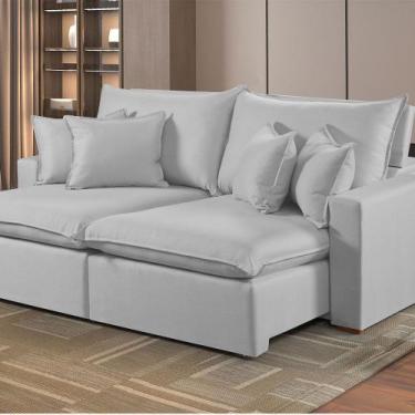 Imagem de Sofá Retrátil e Reclinável 4 Lugares M-196 2,50m Molas Ensacadas Pillo