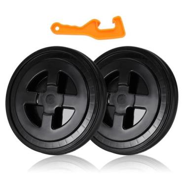 Imagem de Tampa de balde de 5 galões x2 com abridor para armazenamento de tinta 