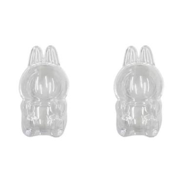 Imagem de Estojo De Boneca Transparente Estilo Macaron 2025 LABUBU Popmart Bubbl