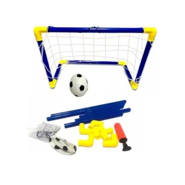 Imagem de Brinquedo Futebol Gol 79cm Trave Bola e Bomba de Ar