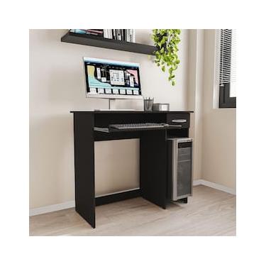 Imagem de Escrivaninha Politorno Siena 2 Gavetas MDP Pintura UV Base Teclado Compacta