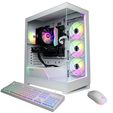 Imagem de CyberPowerPC Gamer Xtreme VR Gaming PC, Intel Core Ultra 5 225F 3,3GHz, GeForce RTX 5060 8GB, 16GB DDR5, SSD PCIe 4.0 de 2TB, Pronto para WiFi e Windows 11 Home (GXiVR8060A37)