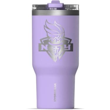 Imagem de Hydrapeak Copo WNBA oficialmente licenciado pela New York Liberty de 740 ml com tampa de canudo, compatível com porta-copos, copo isolado à prova de vazamento