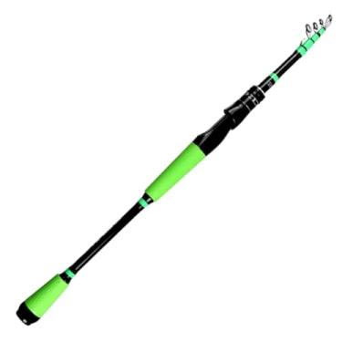 Imagem de Vara de pesca 1,8 m/2,1 m/2,4 m vara de pesca telescópica de carbono giratório isca de pesca telescópica acessórios de pesca