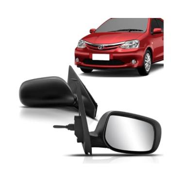 Imagem de Retrovisor Etios 2012 2013 Manual Com Controle