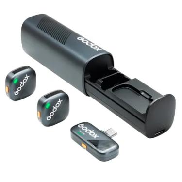 Imagem de Microfone Sem Fio Godox Cube Sc Usb C Lapela 2.4ghz Preto
