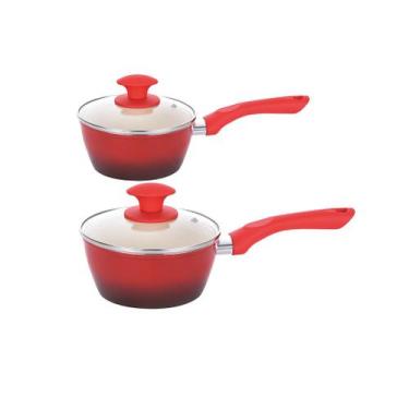 Imagem de Kit 2 Panelas Indução Cerâmica Rubi 3,7mm 16 e 18cm - CLASS HOME