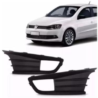Imagem de Par Grade Moldura Milha Gol Voyage G6 2012 A 2018 Com Furo