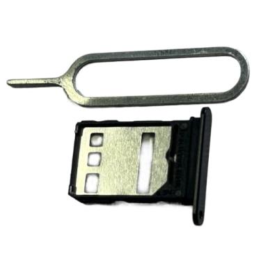 Imagem de zhxchzhi Suporte de bandeja de cartão SIM duplo OEM + pino compatível com Honor X50 5G peças pretas