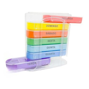 Imagem de Porta ReméDio Comprimido CáPsulas Smart Medicamento Estojo(Colorido)