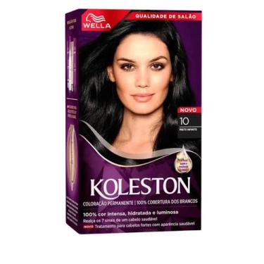 Imagem de Tintura Creme Koleston Noites Iluminadas 10 Preto Infinito com 1 Unida