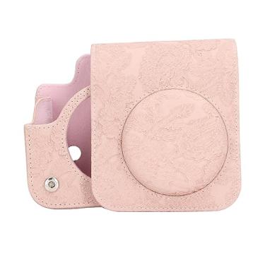 Imagem de Generic Bolsa de Câmera Instantânea, Câmera Instantânea de Transporte 3D Pattern PUL para Tirar Uma Foto (Alívio rosa claro)