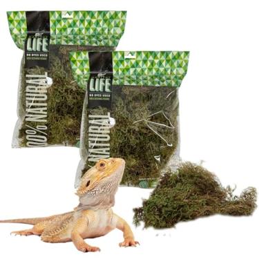 Imagem de Quality Growers The Habitat Life - Natural Deco Moss - para terrários de répteis, anfíbios e invertebrados - Controle de umidade - Aparência e sensação naturais - Superfície macia - Sem corantes e