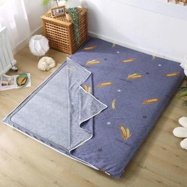 Imagem de Capa Para Colchão Futon De Chão Jaese Tradicional,capa Protetora Futon Capa De Futon De Algodão Amigável à Pele Com Zíper,protetor De Tapete De Dormir Lavável, Style, Twin/90x200cm