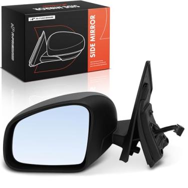 Imagem de A-Premium Espelho retrovisor elétrico lateral do motorista compatível com Smart A453 Series Fortwo, C453 Series Fortwo, 2017 - Espelho retrovisor externo cinza dobrável manual aquecido com memória