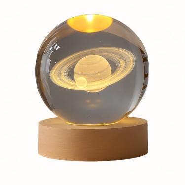 Imagem de Luminária de Mesa Led Bola de Vidro Cristal (Fu Xing) - Ref.: DT-8060 - Golfinhos Coração