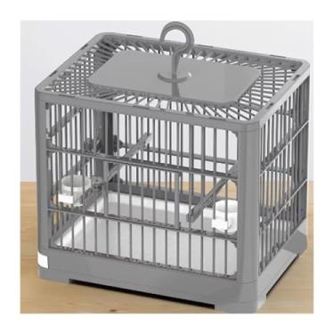 Imagem de Gaiola de pássaro, gaiola de pássaro, papagaio, casa, grande, reprodução, portátil, especial, ninho de pássaro (cinza)