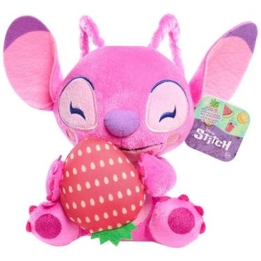 Imagem de Pelúcia Angel Morango de 17 cm de Altura, para Crianças Maiores de 2 Anos, Lilo & Stitch
