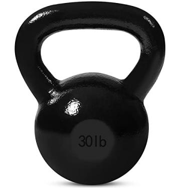 Imagem de JFIT Kettlebell Pesos Ferro Fundido – 13,6 kg – Exercícios balísticos, força central, fitness funcional e conjunto de treinamento de peso – Peso Livre, equipamento, acessórios