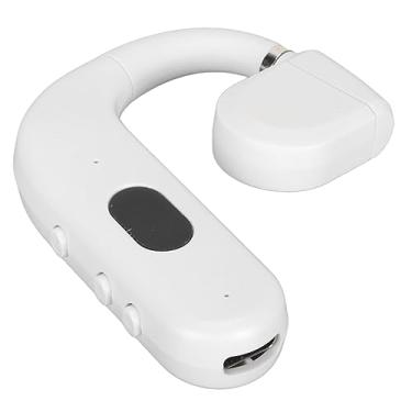 Imagem de Zopsc Fone de Ouvido Bluetooth 5.3 de Orelha Aberta, Fones de Ouvido Sem Fio de Orelha única Com Microfone Giratório de 180, Bateria de 30H, Som HD, para Negócios (Branco)