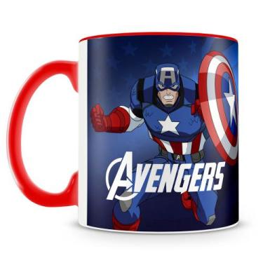 Imagem de Caneca Personalizada Capitão América - Porcelana de Alto Brilho com Al