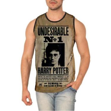 Imagem de Camiseta Regata Harry Potter Full Print Ref:394 - smoke, Preto, P