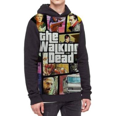 Imagem de Moletom Com Capuz The Walking Dead Gta Ref:265 - smoke, Preto, M
