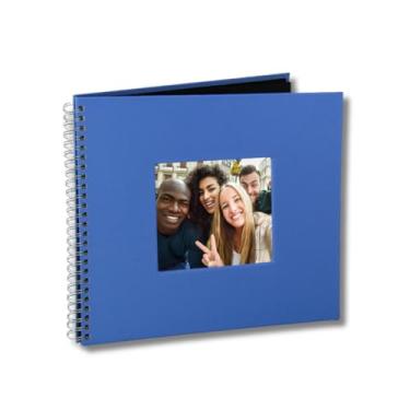 Imagem de Álbum de Fotos Scrapbook Azul TPFoto 30x30 Porta Retrato na Capa 20 Folhas