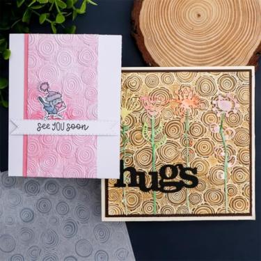 Imagem de Pasta de gravação em relevo 3D, pasta de plástico ondulado 3D para scrapbooking faça você mesmo, papel artesanal, artesanato artesanal, materiais de arte para scrapbook, decoração de álbuns de