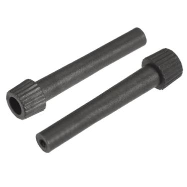 Imagem de Botão de interruptor de ligar/desligar de luz de substituição com 50 mm de comprimento, maçanetas de extensão de soquete de lâmpada, preto, pacote com 6