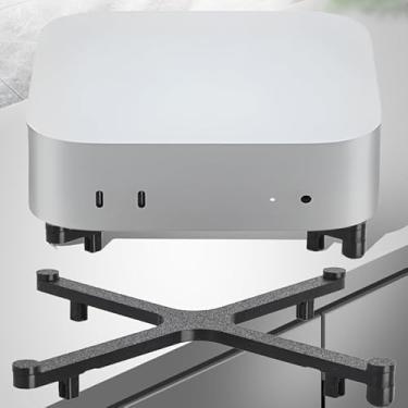 Imagem de Suporte para Apple 2024 Mac mini M4 preto com base reforçada para quatro cantos (10,2 x 10,2 x 1,3 cm)