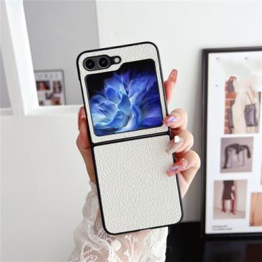 Imagem de Capa com suporte de anel brilhante brilhante para Samsung Galaxy Z Flip 5 4 3 Flip5 ZFlip 3 4 5 5G Capa para PC gradiente de diamante, branco DK, para Samsung Z Flip 3