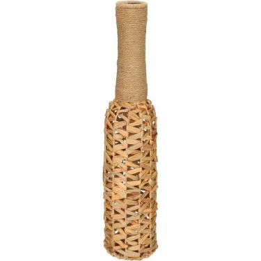 Imagem de Vaso Decorativo Enfeite Home&co Fibra Natural E Metal 71x15