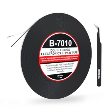 Imagem de Fita adesiva MMobiel dupla face forte 50 m rolo longo (preto) para reparo de tablet de smartphone, Preto, 4 mm