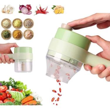 Imagem de Processador Elétrico Cortador E Fatiador De Legumes Mini Pic - MJ Impo